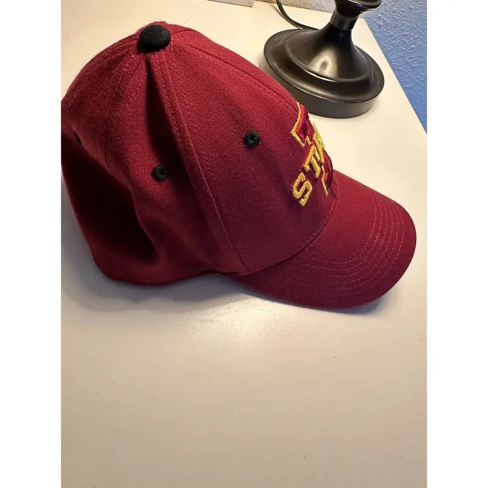 Iowa State Cyclones Hat Cap Top of the World Red Stretchy OSFM